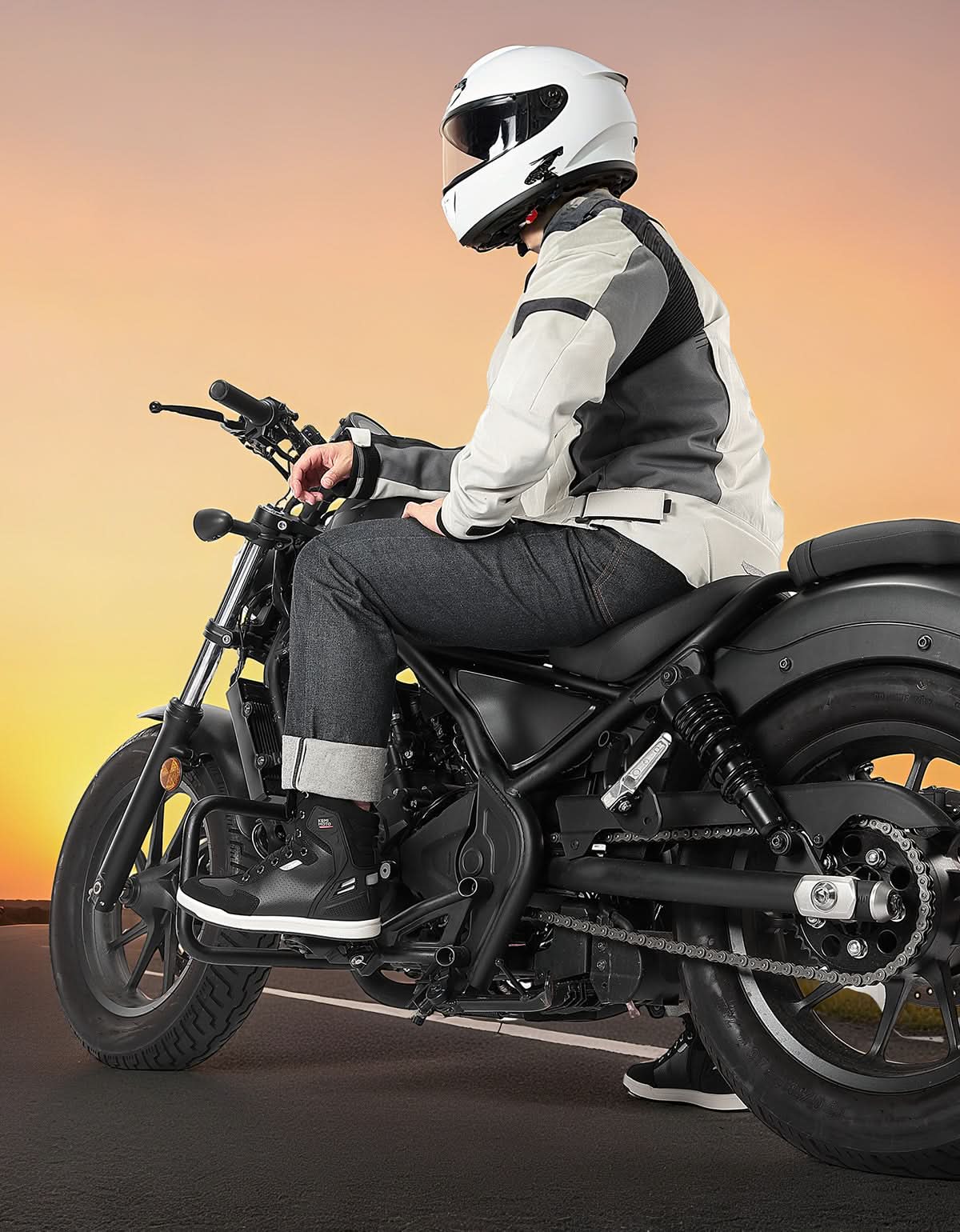 Photo of Men's Motorcycle Riding Boots Anti-Slip High Top Protective by Kemimoto - Premium for UTVs / Side by Sides