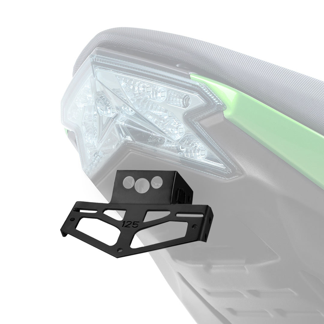 Photo of Motorcycles Fender Eliminator License Plate Bracket Fit Ninja by Kemimoto - Premium for UTVs / Side by Sides