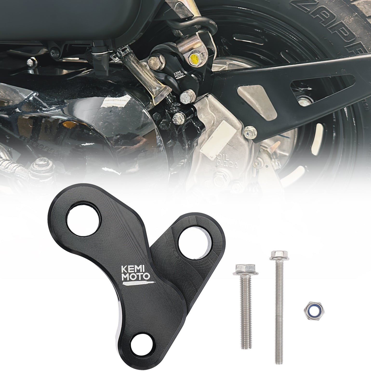 Photo of Motorcycle Rear Shocks Lowering Kit for Navi 2022-2025 by Kemimoto - Premium for UTVs / Side by Sides