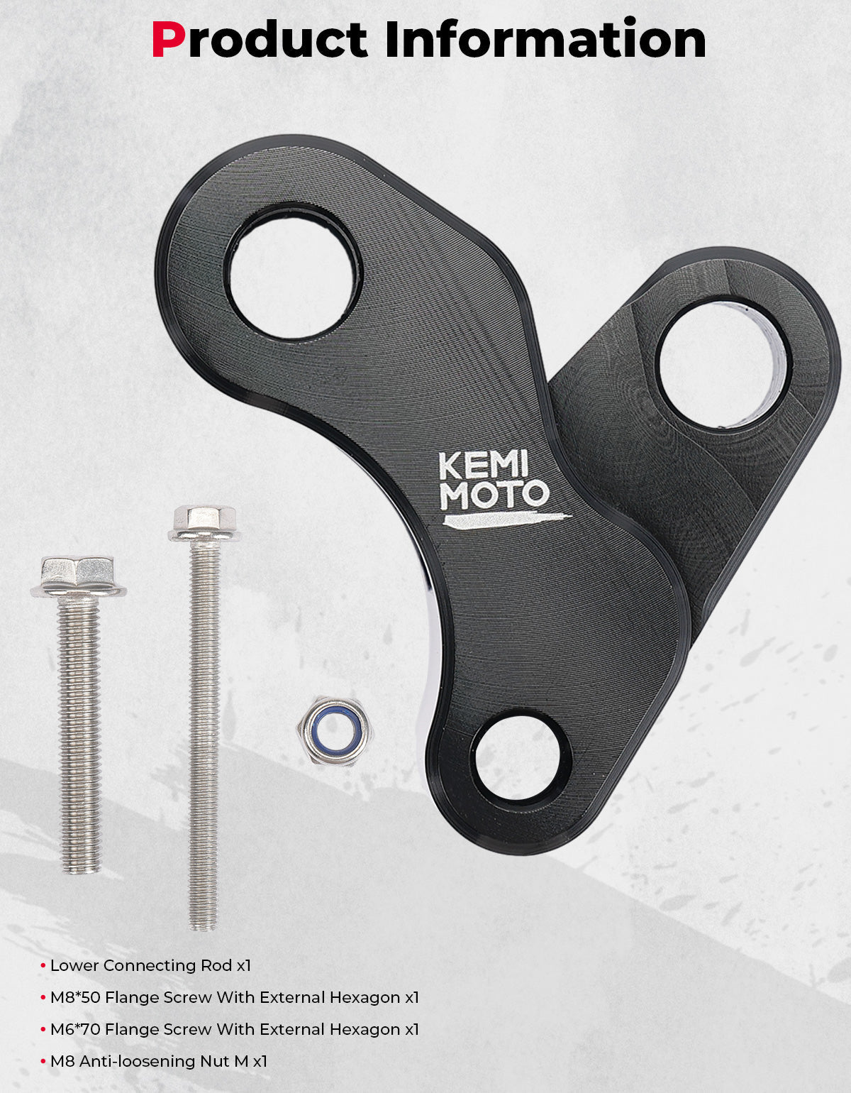 Photo of Motorcycle Rear Shocks Lowering Kit for Navi 2022-2025 by Kemimoto - Premium for UTVs / Side by Sides