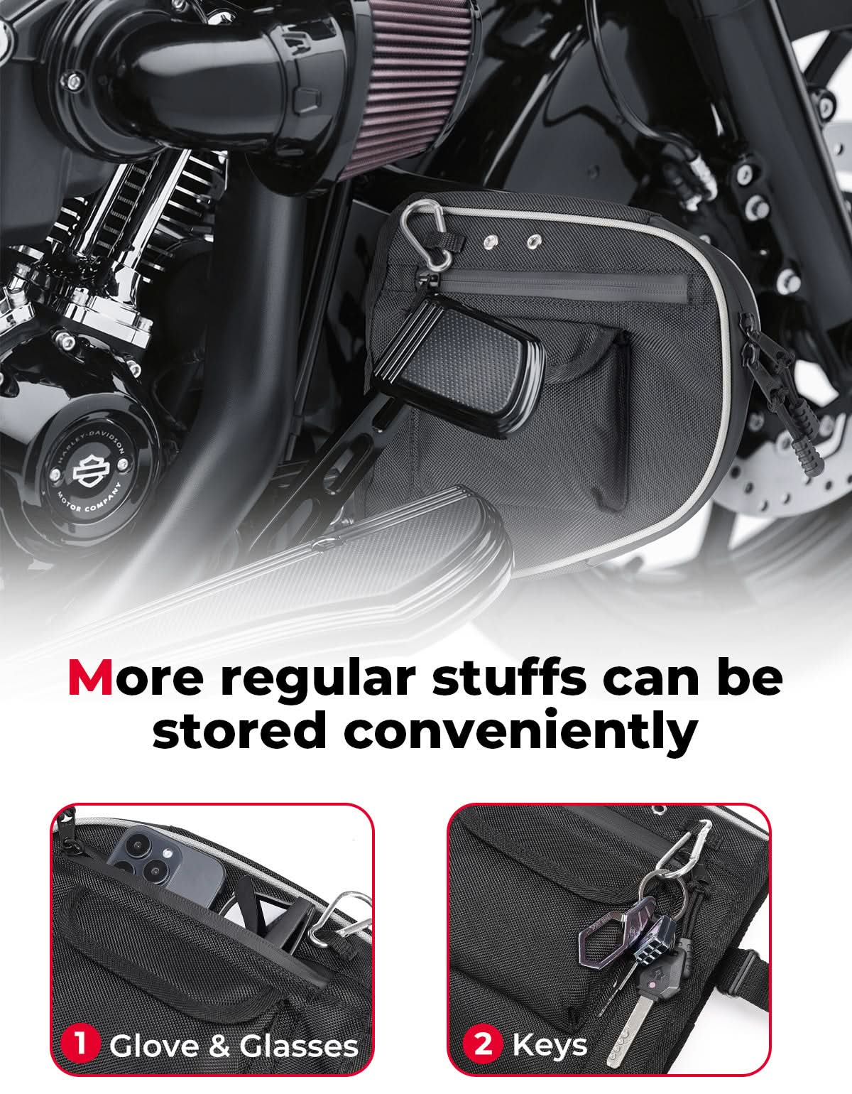 Photo of Motorcycle Leg Warmers for Touring Trike Models (1980-2025) by Kemimoto - Premium for UTVs / Side by Sides