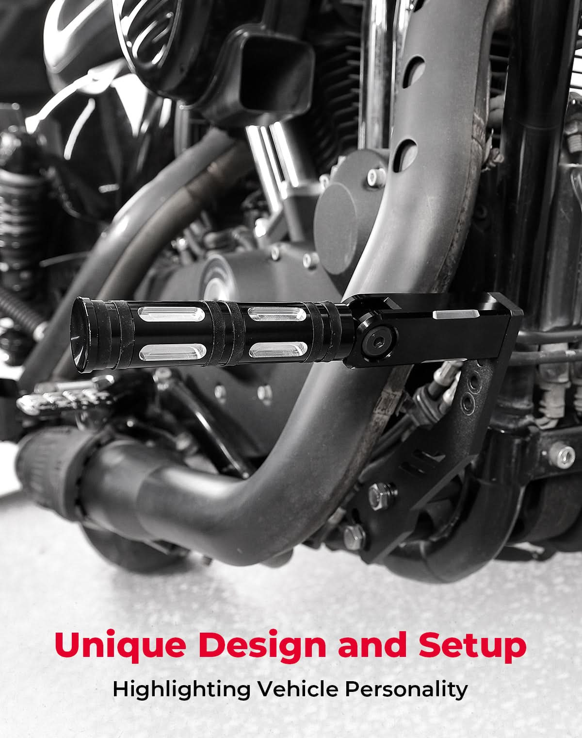 Photo of Highway Pegs Adjustable Foot Pegs Mount Kit for Sportster 883 1200 Iron 883 by Kemimoto - Premium for UTVs / Side by Sides