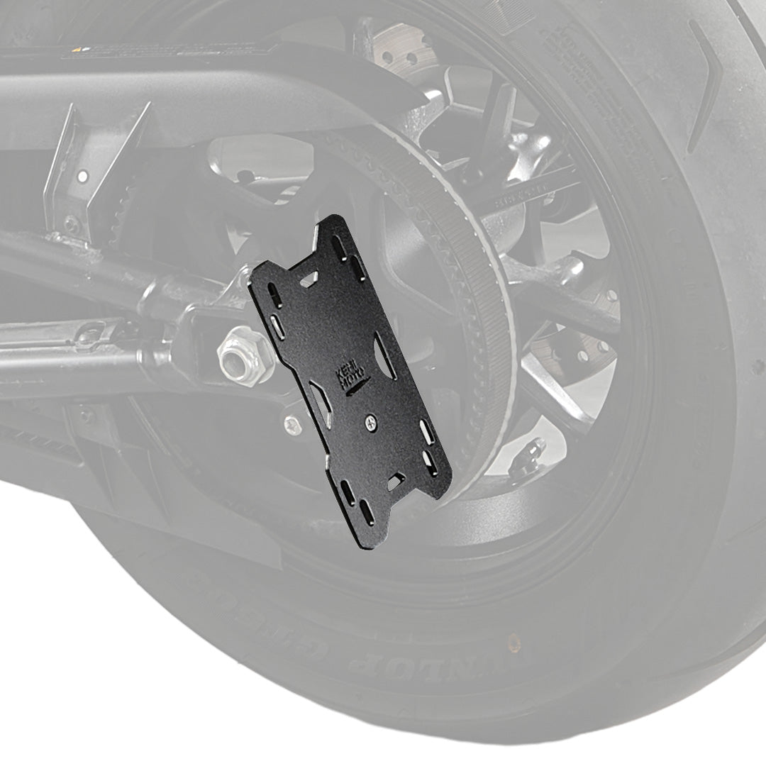 Photo of Motorcycle Side License Plate Holder Bracket with LED Light for Sportster S RH1250 by Kemimoto - Premium for UTVs / Side by Sides