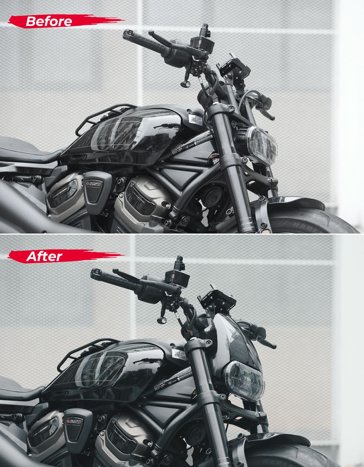 Photo of Motorcycle Fairing Kit for Sportster S 1250 by Kemimoto - Premium for UTVs / Side by Sides
