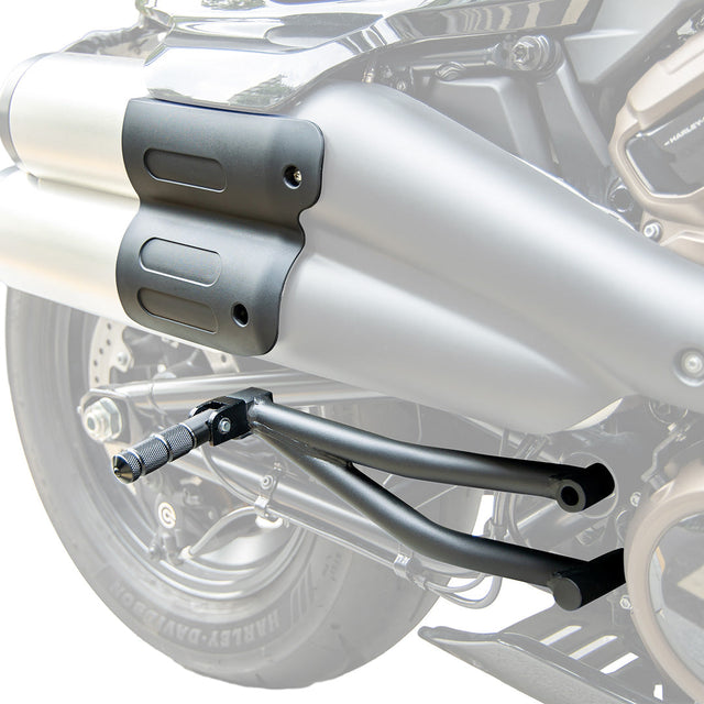 Photo of Passenger Footpeg Mount Kit Black for Sportster S 1250 by Kemimoto - Premium for UTVs / Side by Sides