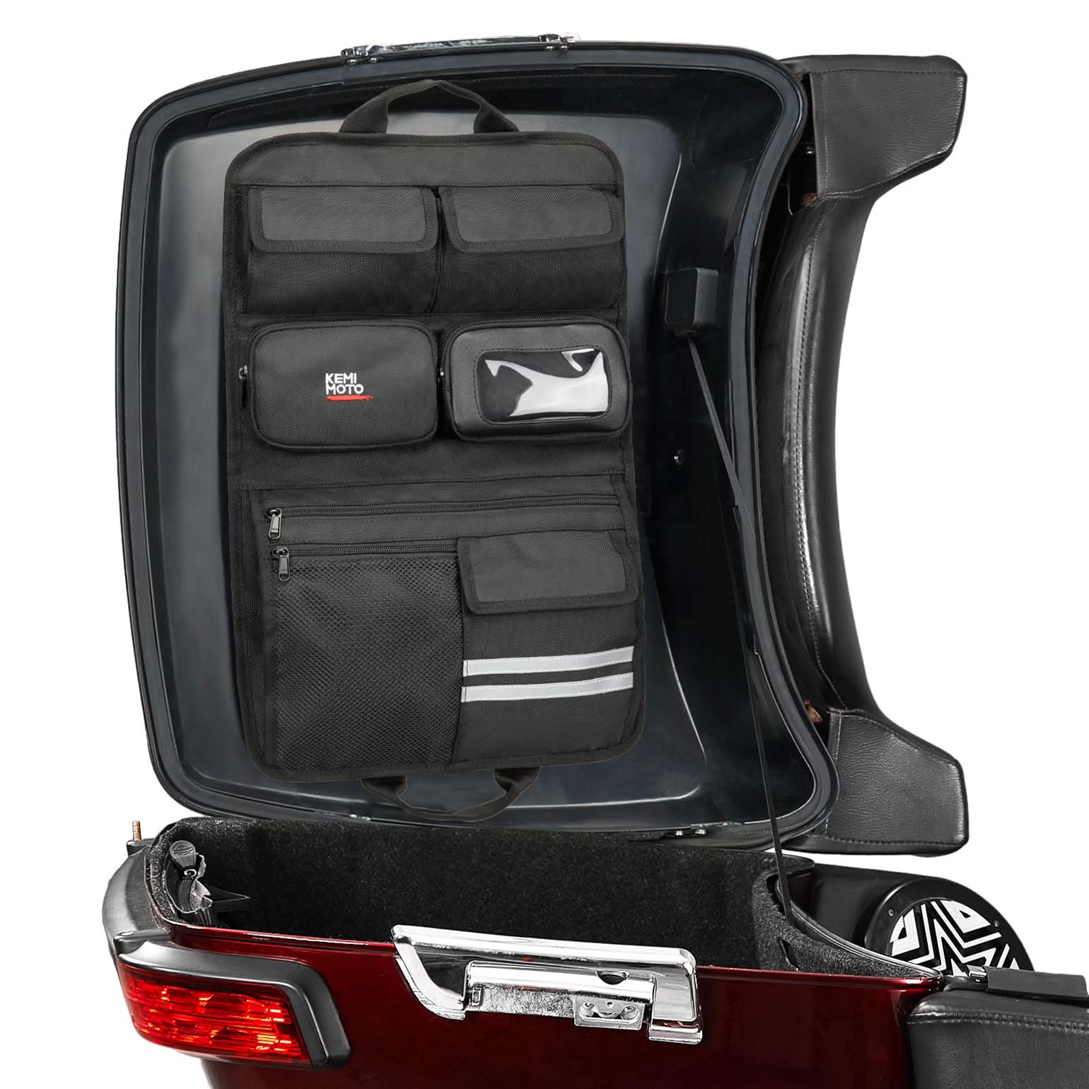 Photo of Tour Pack Lid Organizer for Road Glide Road King Street Glide Touring Model by Kemimoto - Premium for UTVs / Side by Sides
