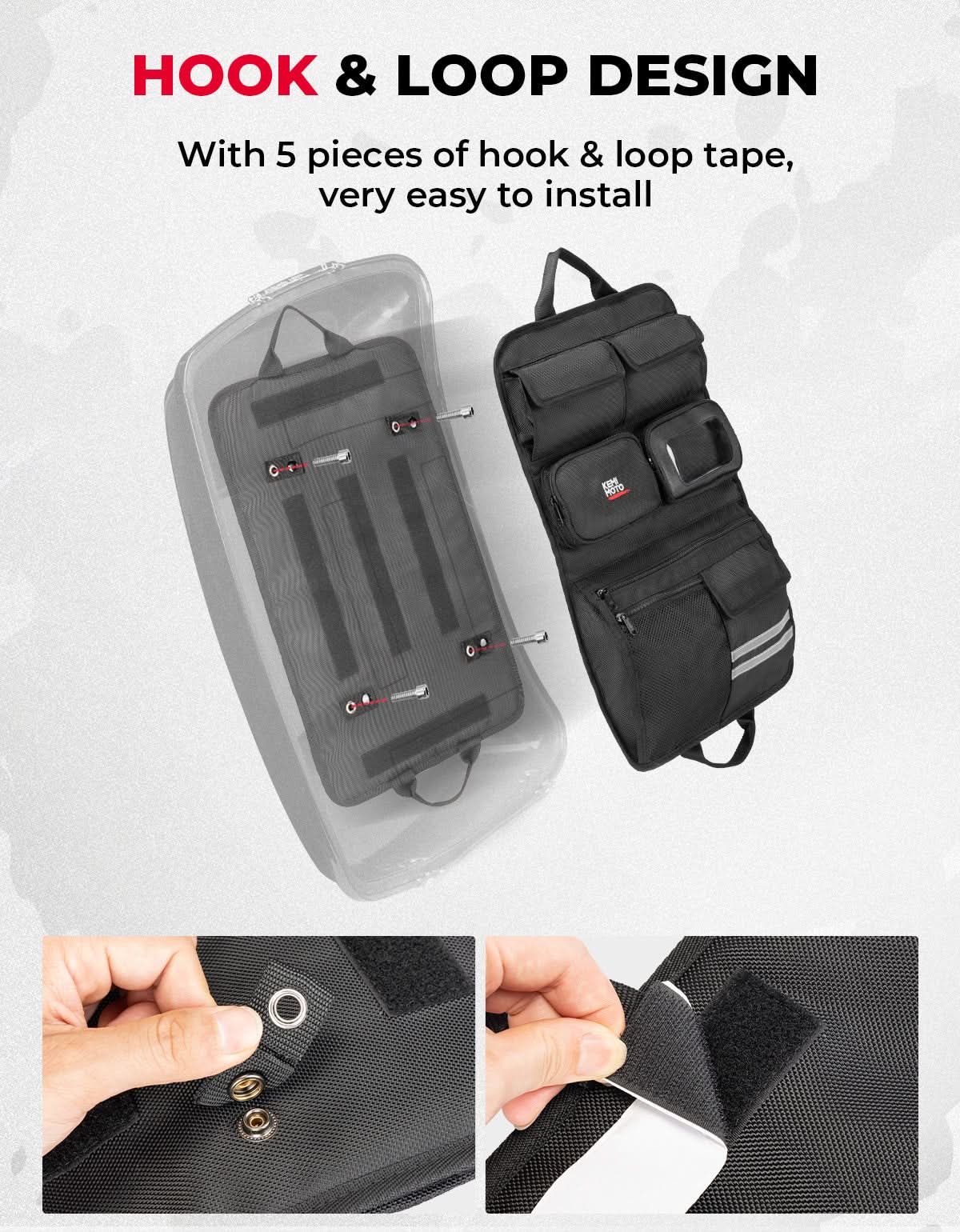 Photo of Tour Pack Lid Organizer for Road Glide Road King Street Glide Touring Model by Kemimoto - Premium for UTVs / Side by Sides
