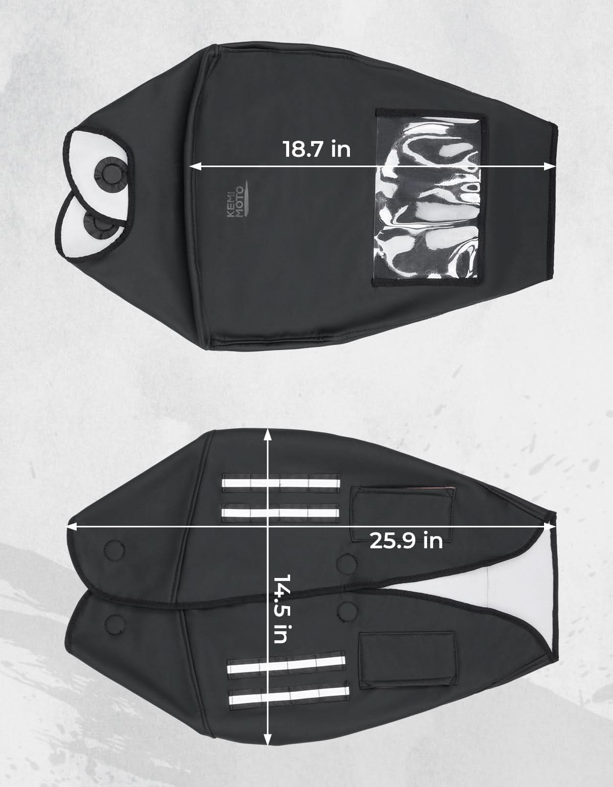 Photo of Motorcycle Fuel Tank Bag Cover for Touring Softail by Kemimoto - Premium for UTVs / Side by Sides