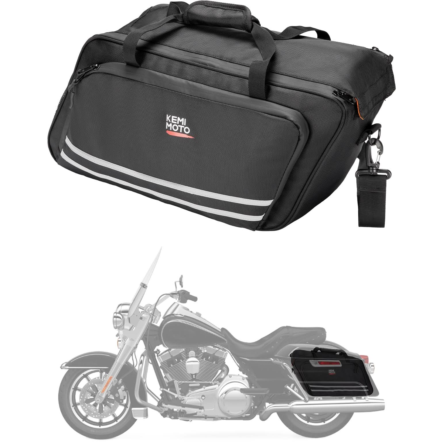 Photo of Saddlebag Liner 1 Bag for Touring Street Glide Road Glide Road King by Kemimoto - Premium for UTVs / Side by Sides