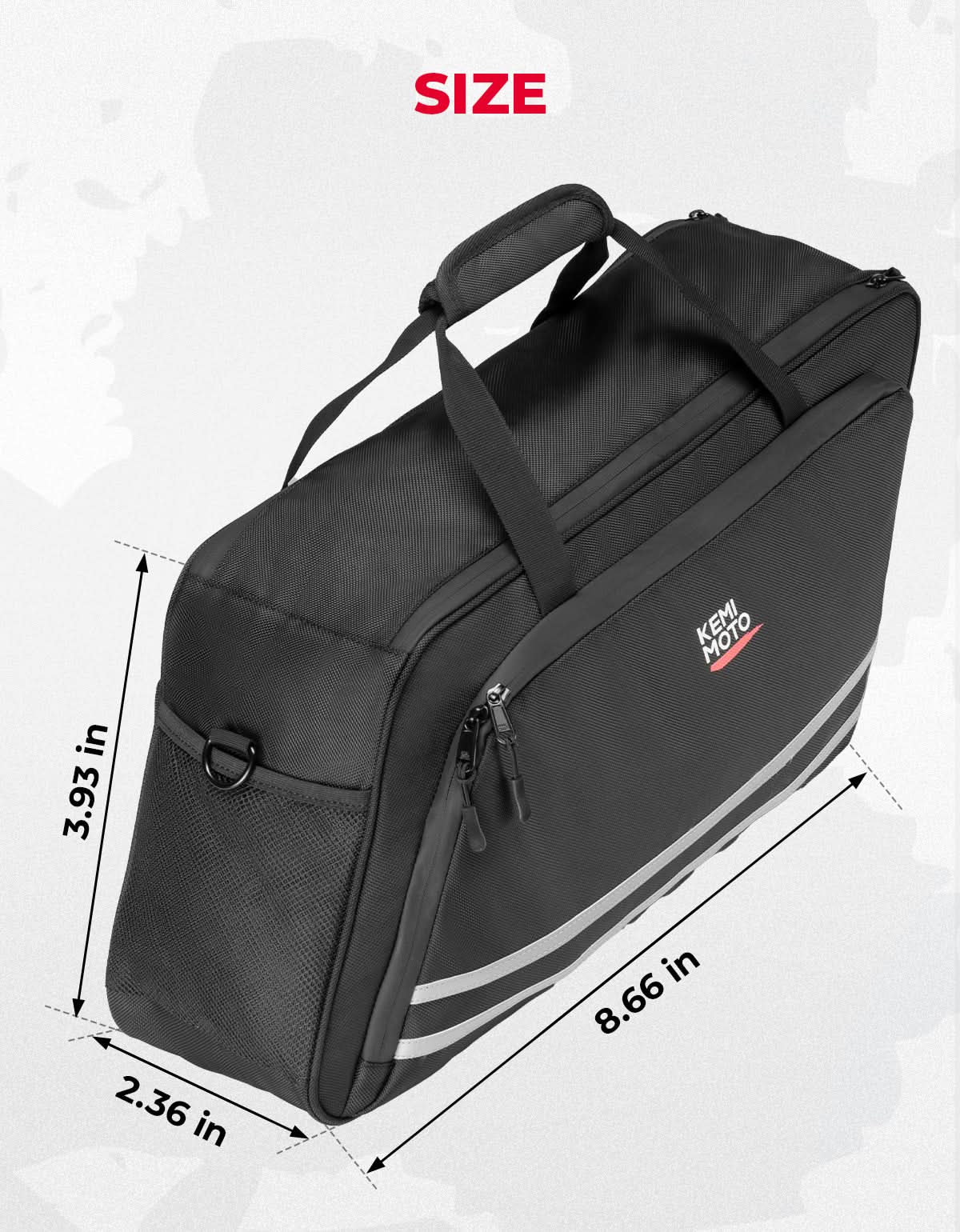 Photo of Saddlebag Liner 1 Bag for Touring Street Glide Road Glide Road King by Kemimoto - Premium for UTVs / Side by Sides