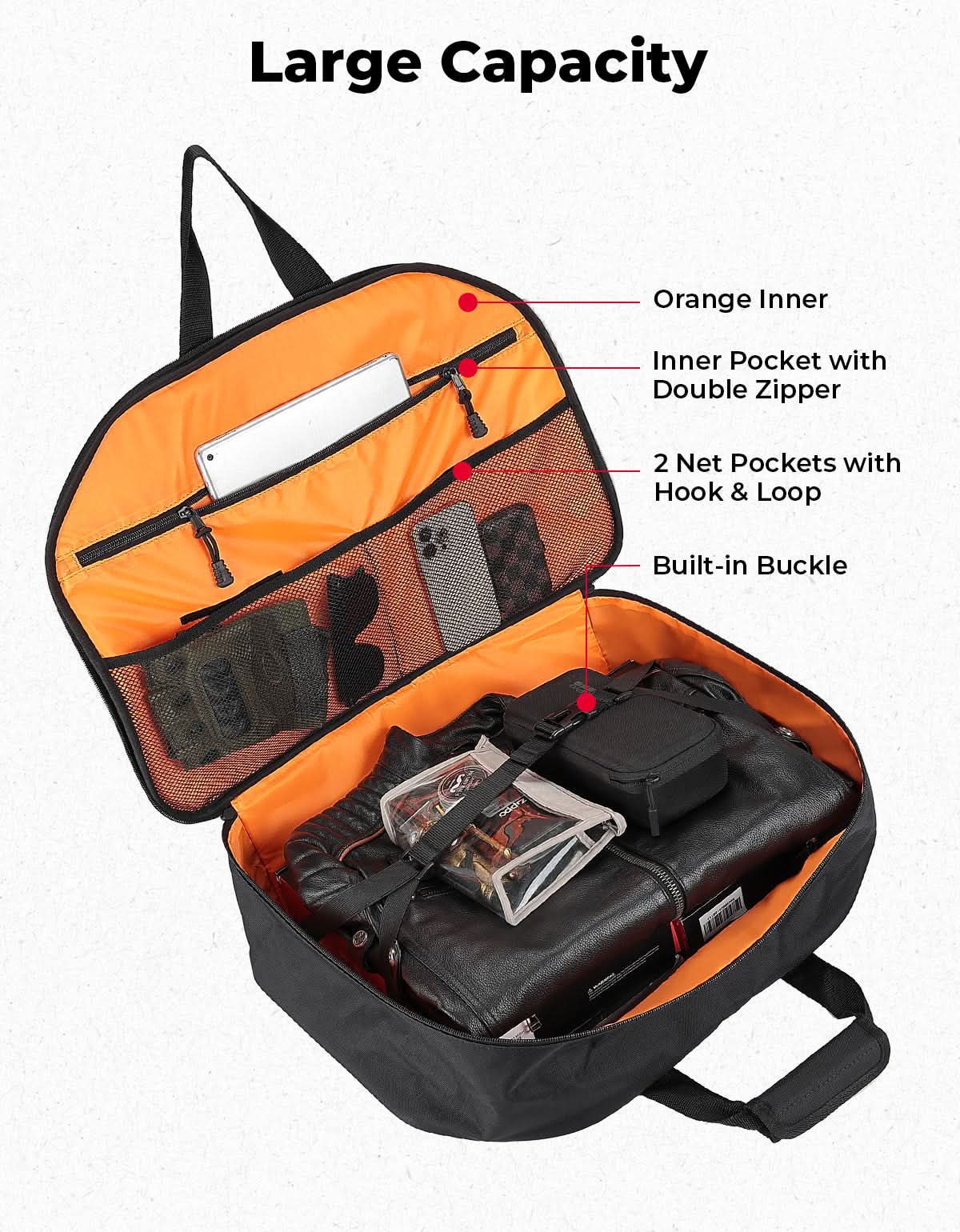 Photo of Upgraded Tour Pack Organizer 40L for Touring Models by Kemimoto - Premium for UTVs / Side by Sides