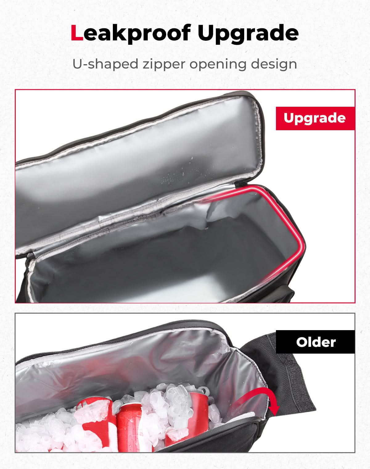 Photo of Upgrade Leakproof Saddlebag Cooler for Touring Road Glide Street Glide Road King by Kemimoto - Premium for UTVs / Side by Sides