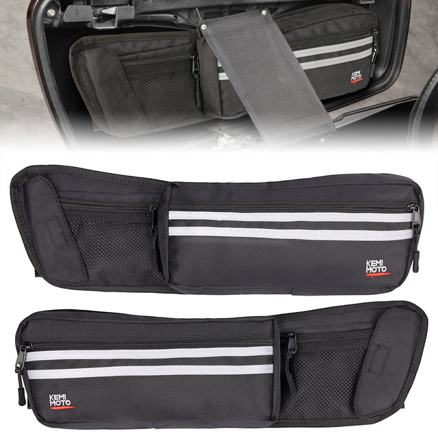 Photo of Upgraded Saddlebag Lid Organizers 2 Pack for Touring Street Glide Road King by Kemimoto - Premium for UTVs / Side by Sides