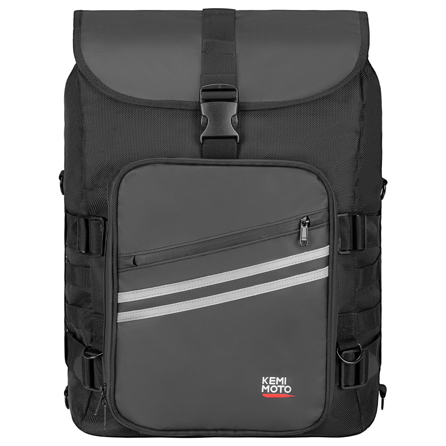 Photo of Motorcycle Sissy Bar Bag 30L Motorcycle Tail Travel Luggage Bag by Kemimoto - Premium for UTVs / Side by Sides