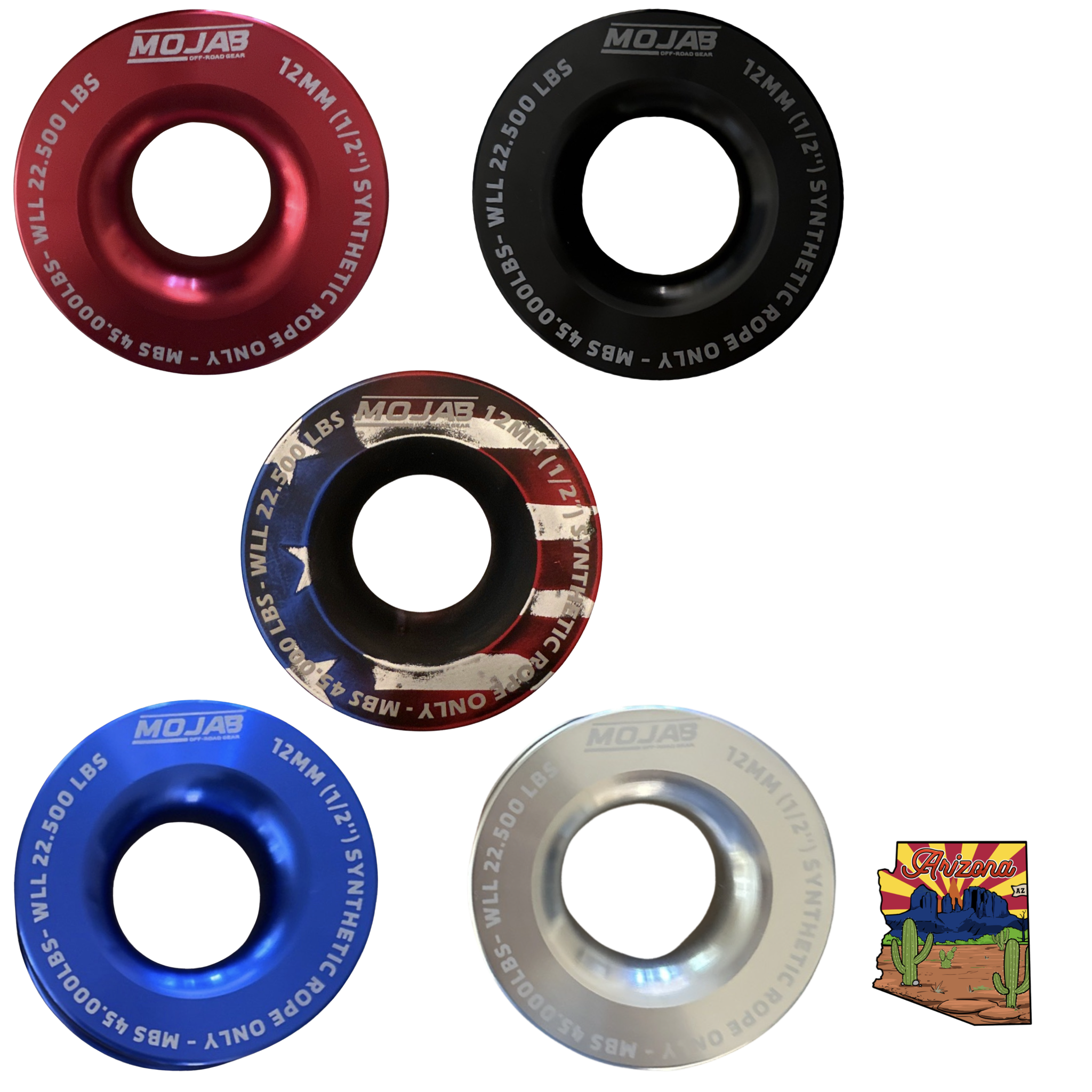 Photo of Snatch ring (diameter 3.8'') (LIFETIME WARRANTY*) by MOJAB OFFROAD - Premium Snatch ring for UTVs / Side by Sides