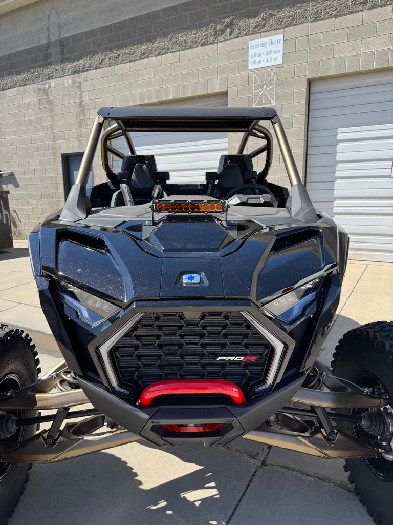 Photo of Polaris Pro R 10" Hood Mount LED Light Bar Kit (2024-2025) by Heretic Studio Dealer Portal - Premium UTV Headlights for UTVs / Side by Sides