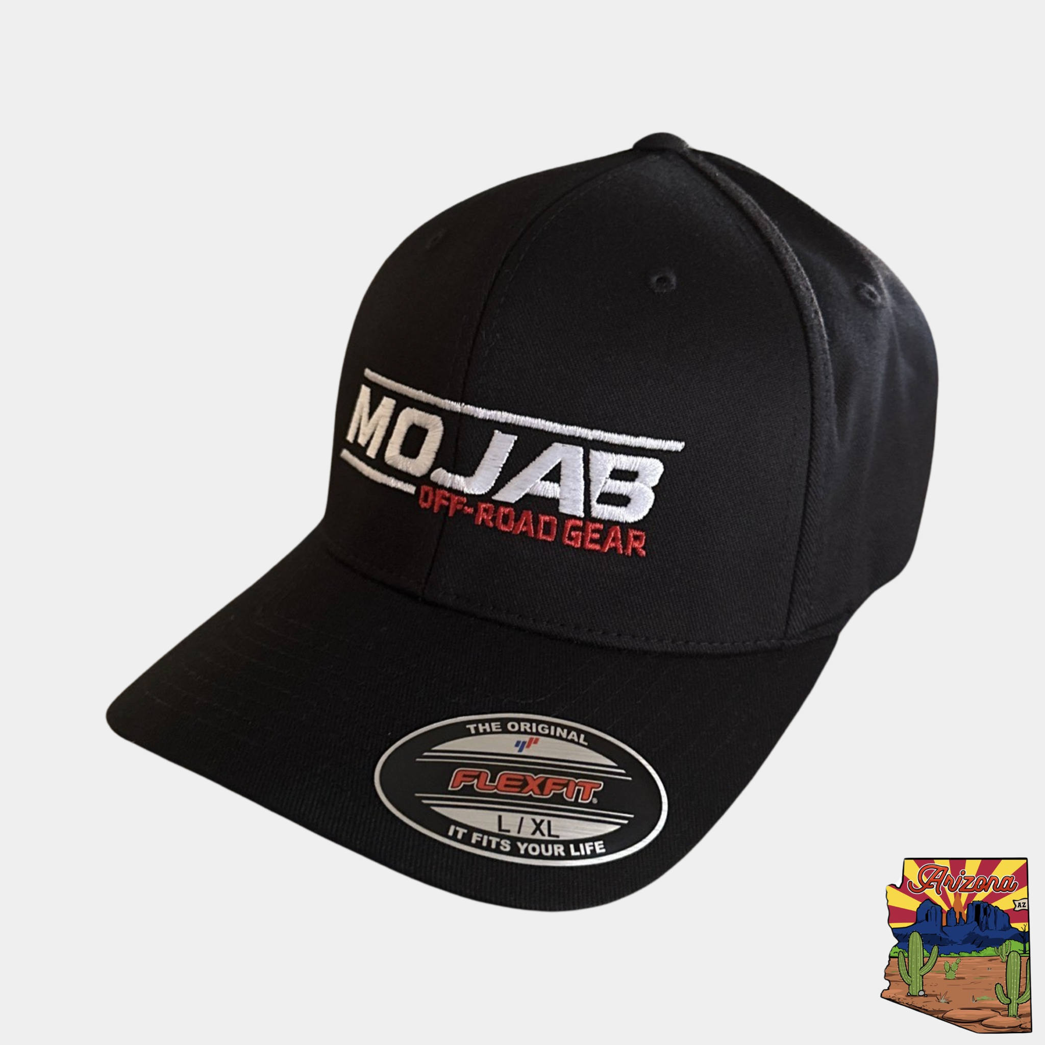 Photo of Mojab Flexfit 6-Panel Cap by MOJAB OFFROAD - Premium for UTVs / Side by Sides