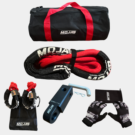 Photo of Prime Recovery Kit (6 items +2 Storage bags + 1 Velcro Tape) *Lifetime Warranty by MOJAB OFFROAD - Premium for UTVs / Side by Sides