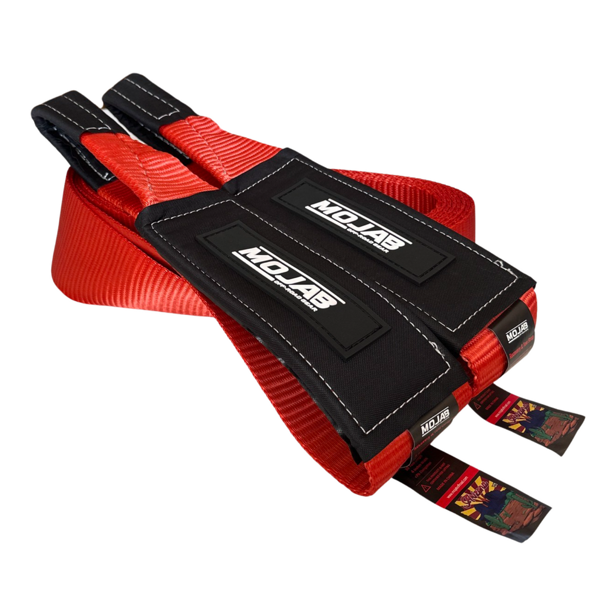 Photo of 4'' x 30' Tow Strap / Winch Strap (Lifetime Warranty) by MOJAB OFFROAD - Premium Tow Strap for UTVs / Side by Sides