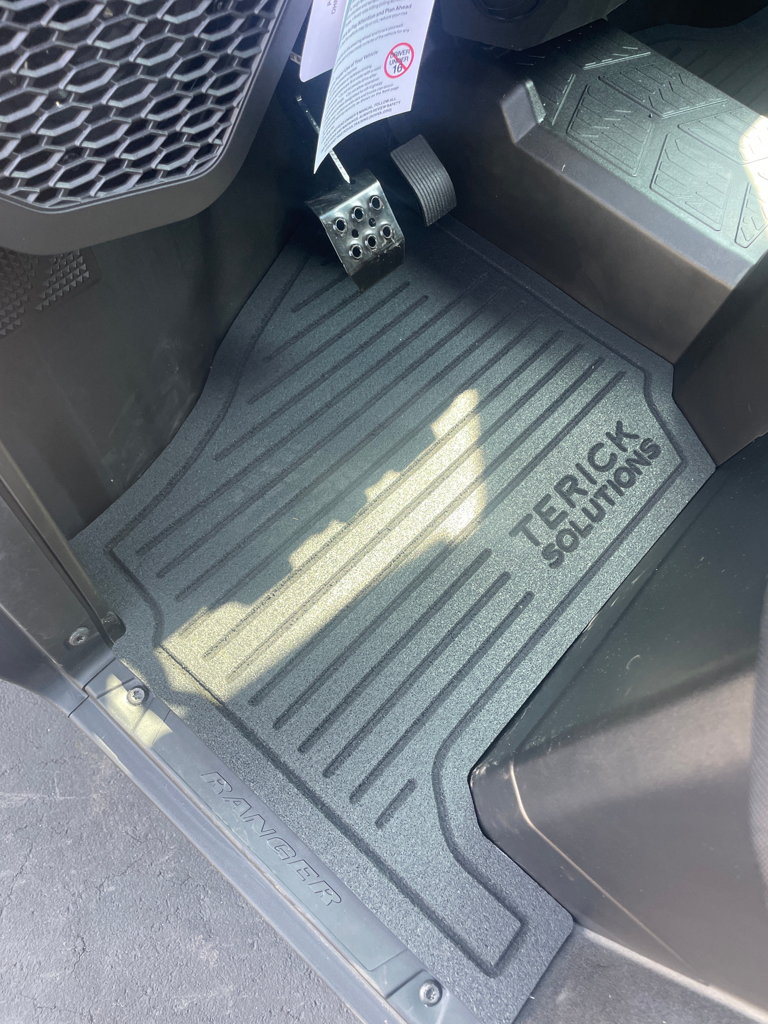 Photo of Polaris Ranger XP 1000 Rubber Floor Mats by Terick Solutions - Premium UTV Rubber floor mats for UTVs / Side by Sides