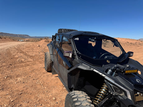 Photo of CANAM X3 4-SEAT Cab Enclosure "THE VAULT" Upper Side Doors & Panels (patent pending) by Dirt Warrior Accessories - Premium VAULT for UTVs / Side by Sides