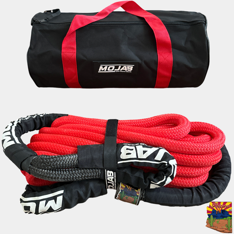 Photo of 7/8'' x 30' Kinetic rope with storage bag (Lifetime Warranty) by MOJAB OFFROAD - Premium Kinetic rope for UTVs / Side by Sides