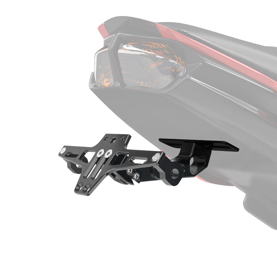 Photo of Motorcycle License Plate Bracket Fender Eliminator Kit by Kemimoto - Premium for UTVs / Side by Sides