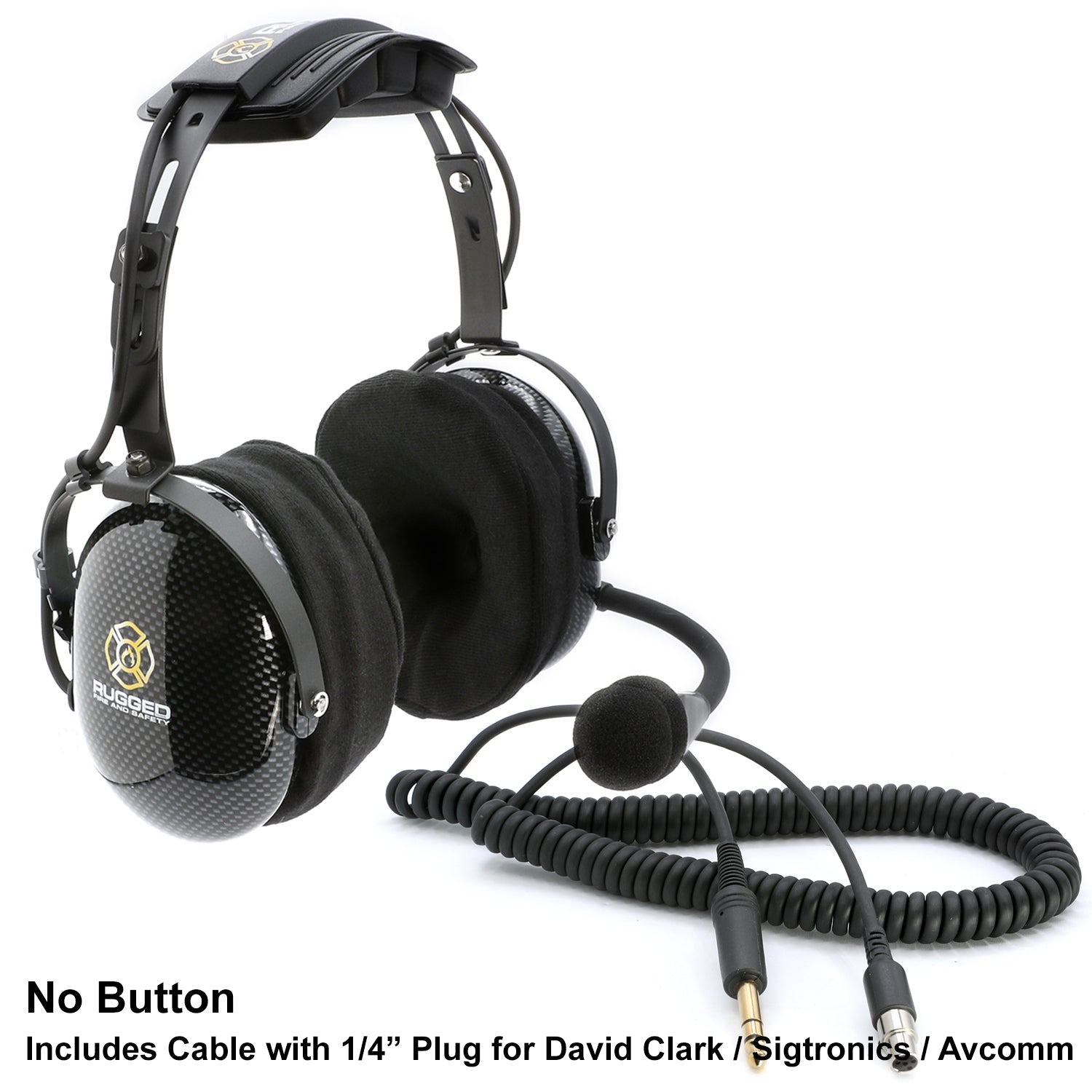 Photo of FHS Over-The-Head Fire Safety Industrial Headset by Rugged Radios - Premium for UTVs / Side by Sides