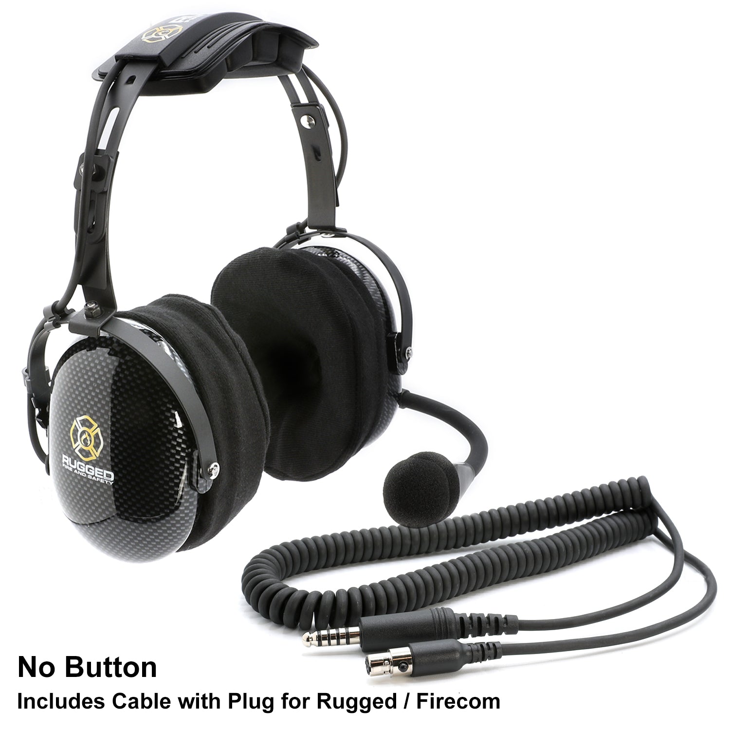Photo of FHS Over-The-Head Fire Safety Industrial Headset by Rugged Radios - Premium for UTVs / Side by Sides