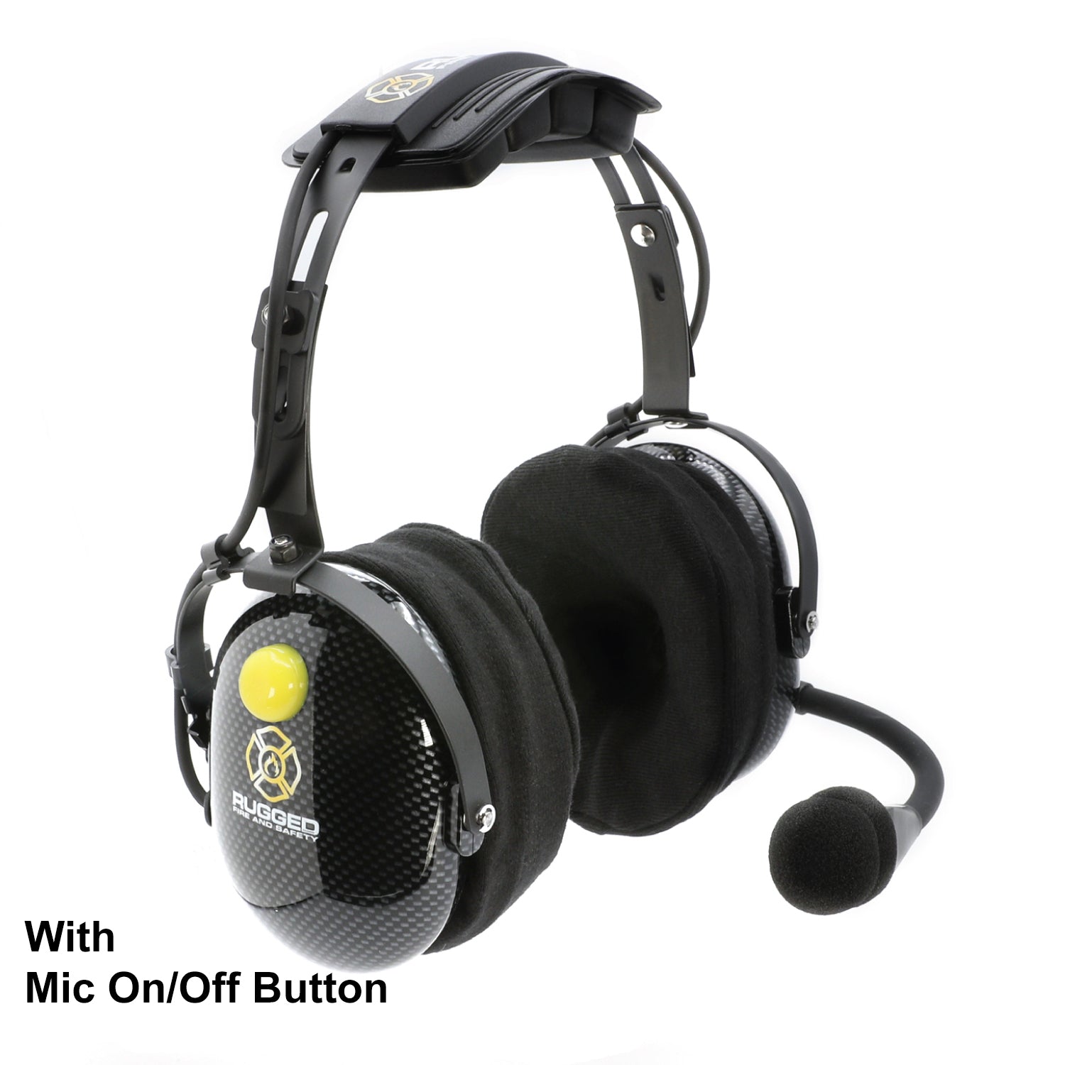 Photo of FHS Over-The-Head Fire Safety Industrial Headset by Rugged Radios - Premium for UTVs / Side by Sides