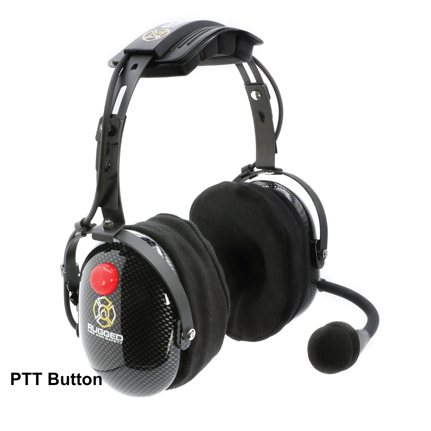 Photo of FHS Over-The-Head Fire Safety Industrial Headset by Rugged Radios - Premium for UTVs / Side by Sides