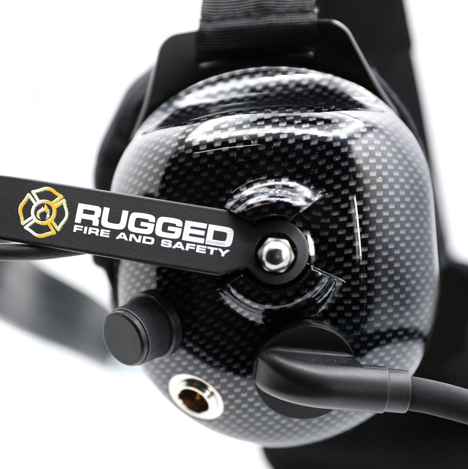 Photo of FHS Behind-The-Head Fire Safety Industrial Headset by Rugged Radios - Premium for UTVs / Side by Sides