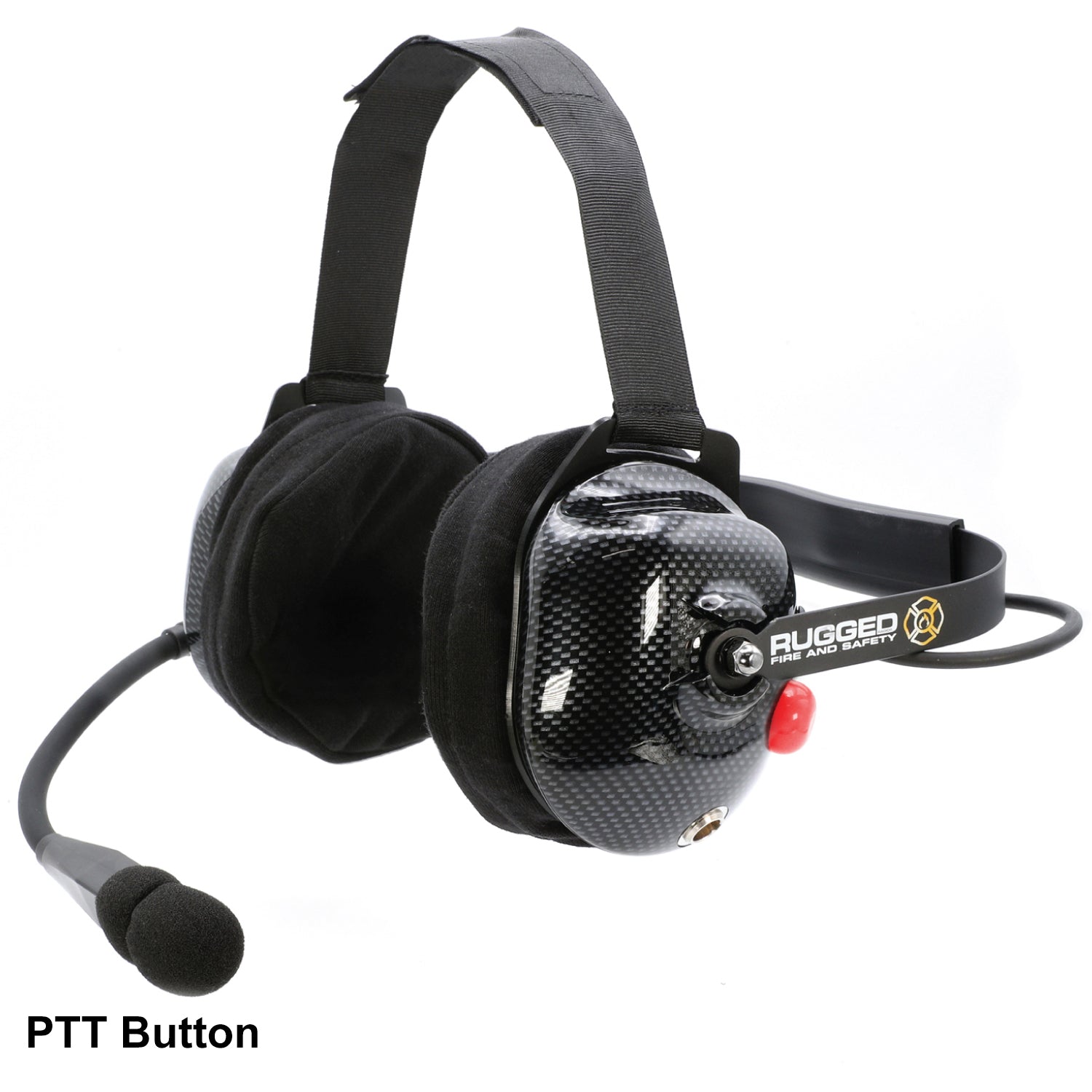 Photo of FHS Behind-The-Head Fire Safety Industrial Headset by Rugged Radios - Premium for UTVs / Side by Sides