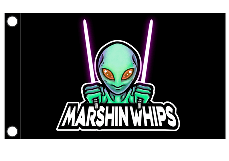 Marshin Whips Single Day Flag (Flag Only)