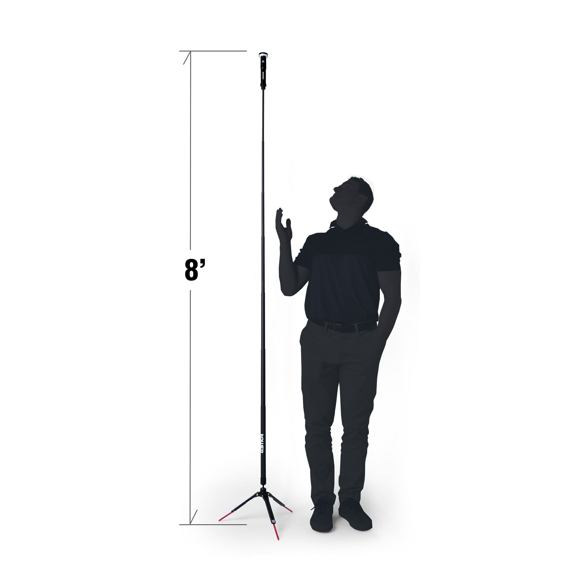 Photo of FLi-PRO 8' Telescoping Light with Removeable Flashlight & Wireless Remote by STKR Concepts - Premium Telescoping Light for UTVs / Side by Sides
