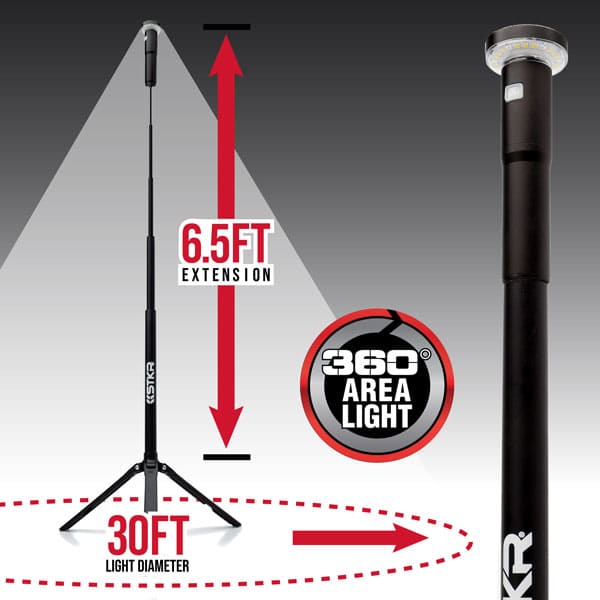 Photo of FLi-LITE 6.5' Telescoping Light by STKR Concepts - Premium Telescoping Light for UTVs / Side by Sides