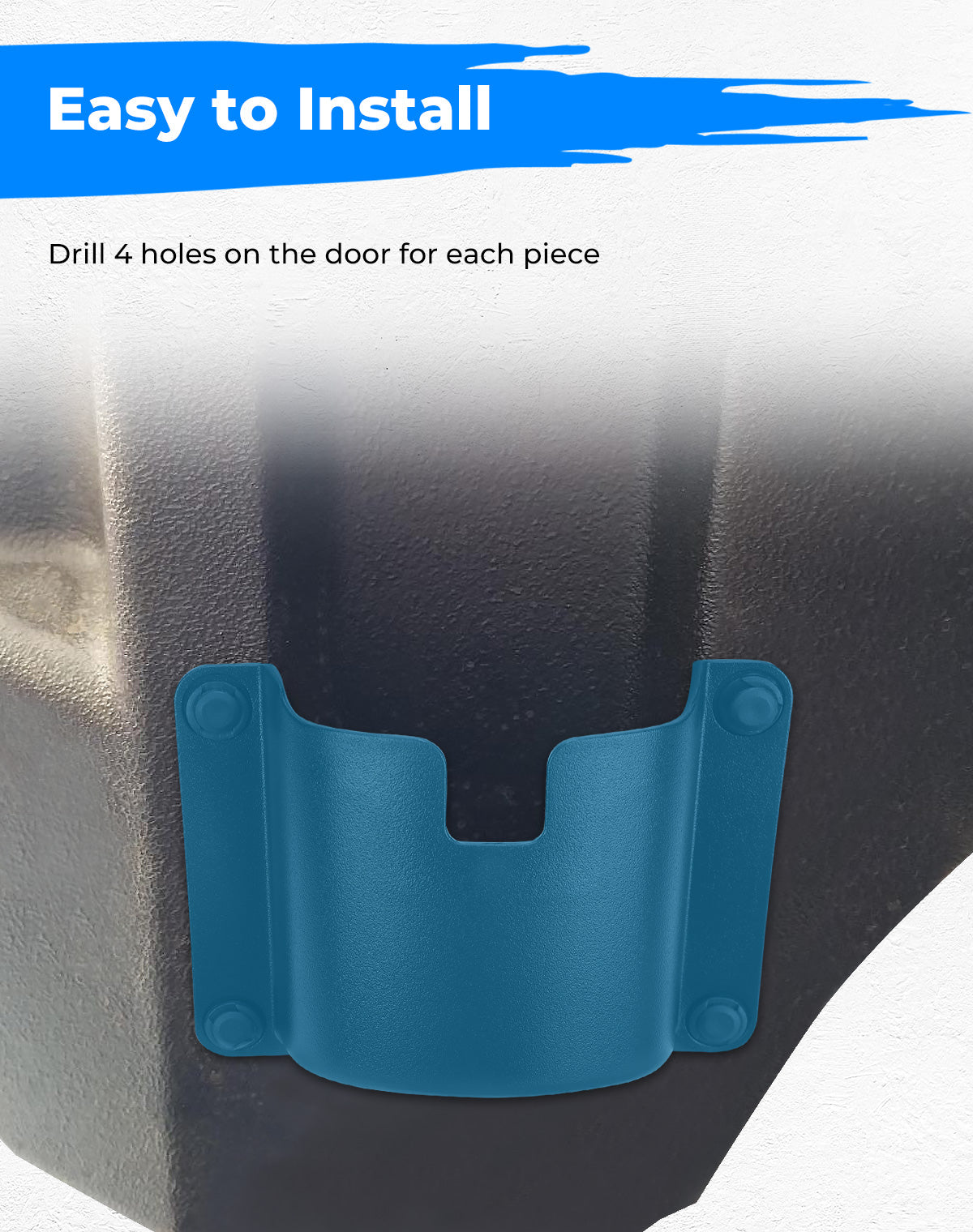 Photo of Kemimoto Drink Cup Holder Door Mount for Honda Pioneer 700-4/1000-5 by Kemimoto - Premium for UTVs / Side by Sides