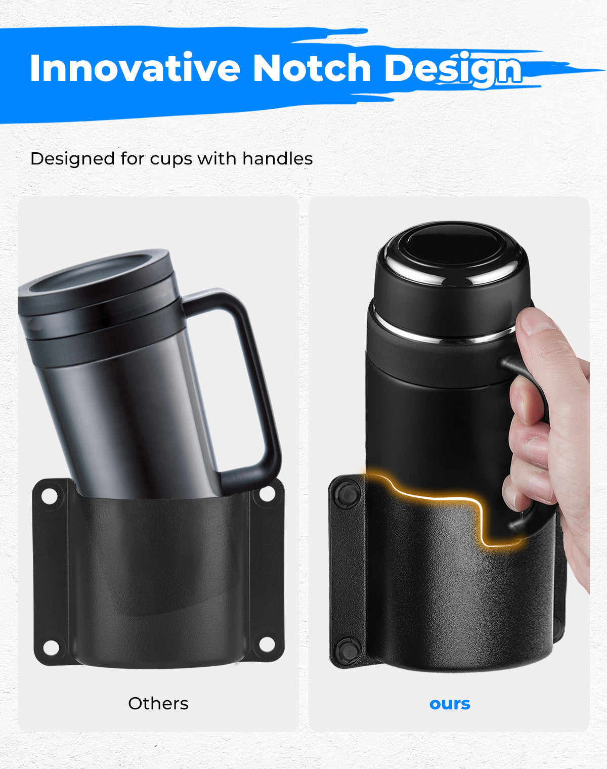 Photo of Kemimoto Drink Cup Holder Door Mount for Honda Pioneer 700-4/1000-5 by Kemimoto - Premium for UTVs / Side by Sides