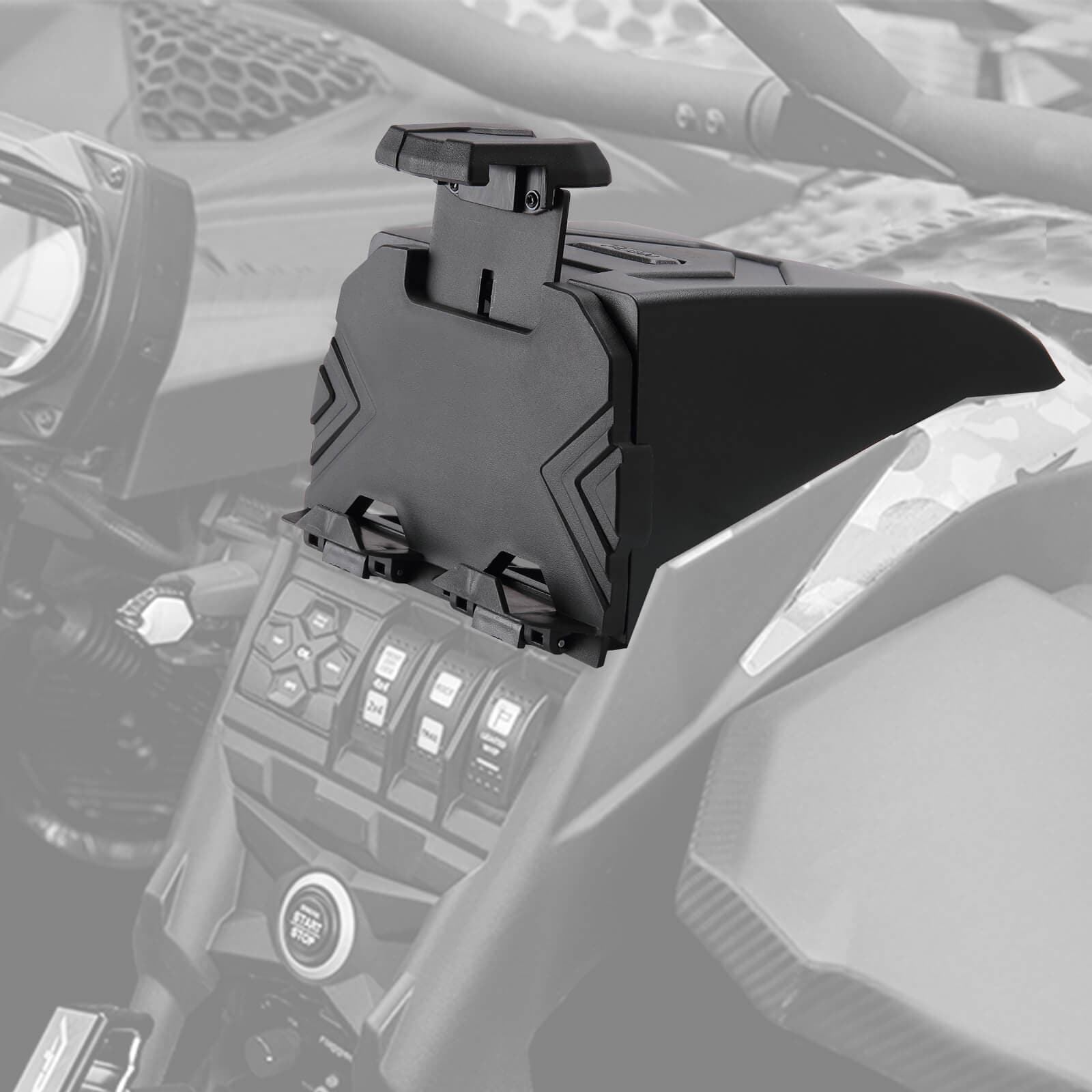 Photo of Tablet Holder & Spare Tire Carrier for Can-Am Maverick X3 by Kemimoto - Premium for UTVs / Side by Sides