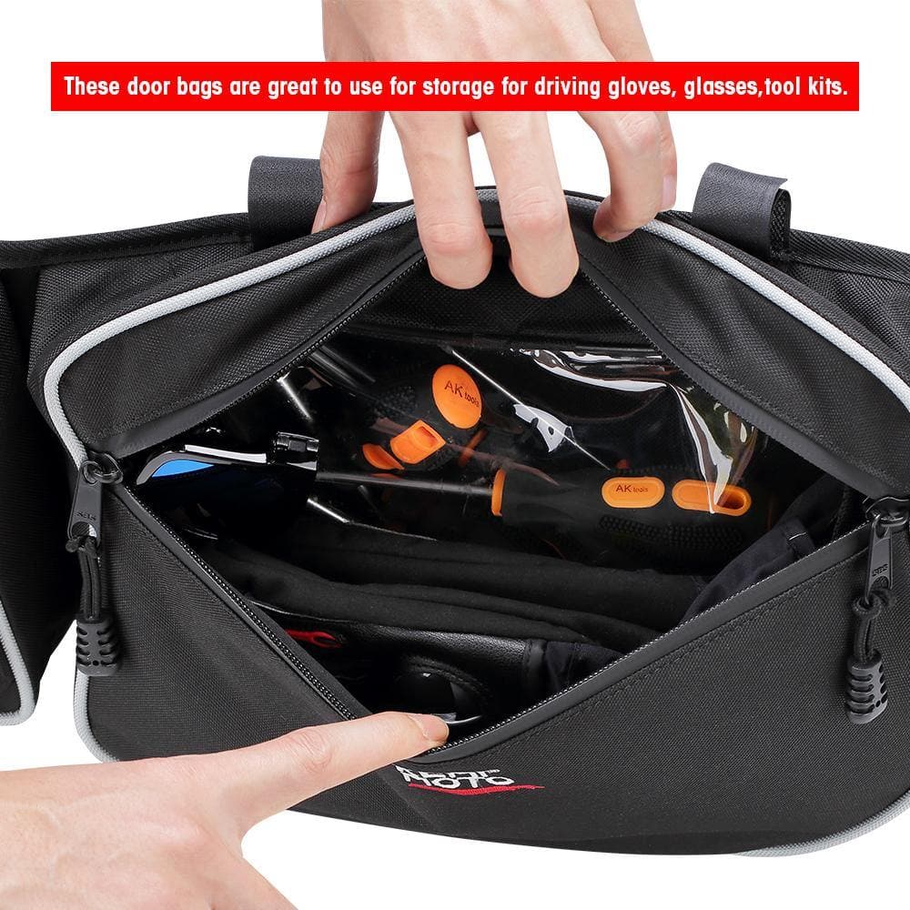 Photo of Kemimoto Door Bags ＆ Center Bag for Can Am Maverick X3/MAX by Kemimoto - Premium for UTVs / Side by Sides