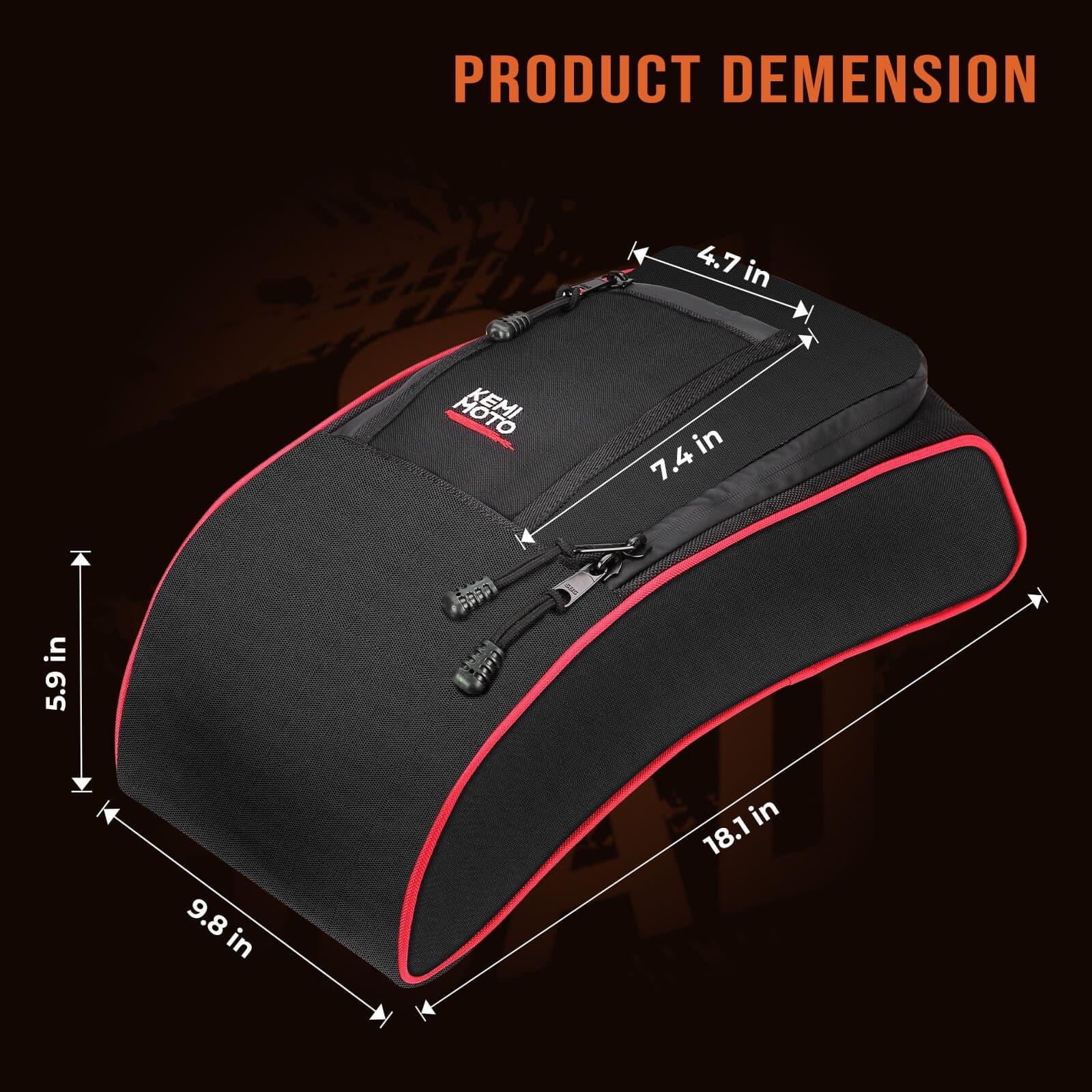 Photo of Tablet Holder & Console Storage Bag for Can-Am Maverick X3 by Kemimoto - Premium for UTVs / Side by Sides