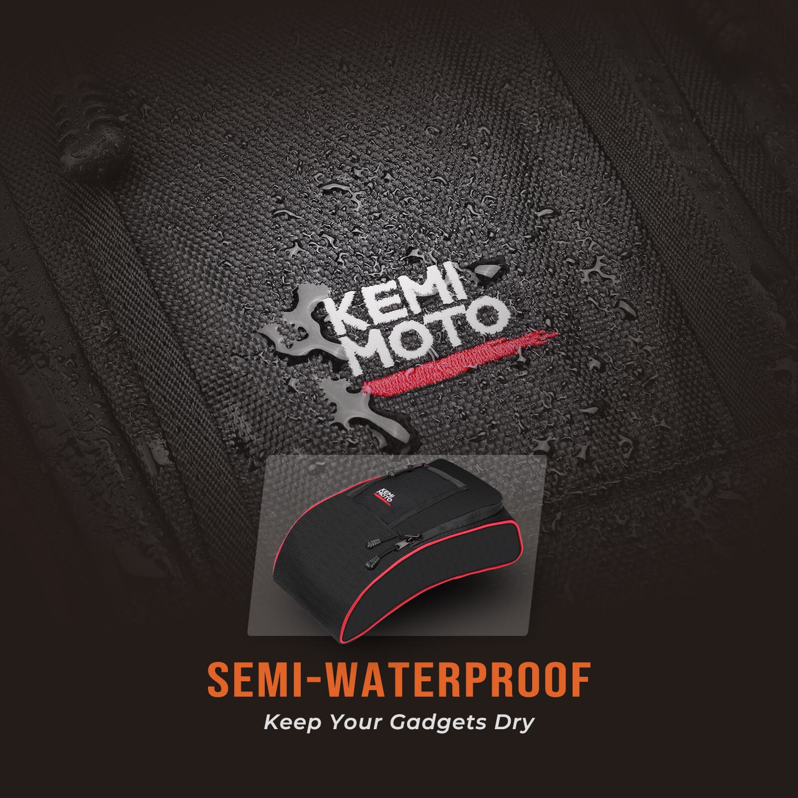 Photo of Tablet Holder & Console Storage Bag for Can-Am Maverick X3 by Kemimoto - Premium for UTVs / Side by Sides