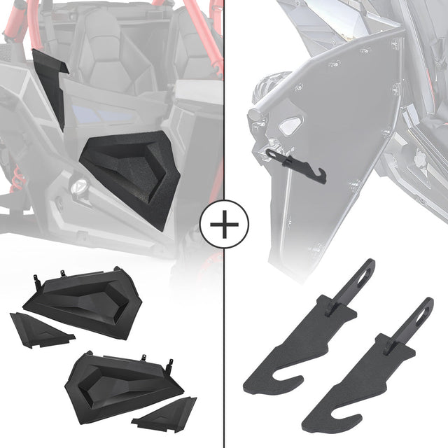 Photo of Lower Half Door and Door Latches Extender for Polaris RZR by Kemimoto - Premium for UTVs / Side by Sides