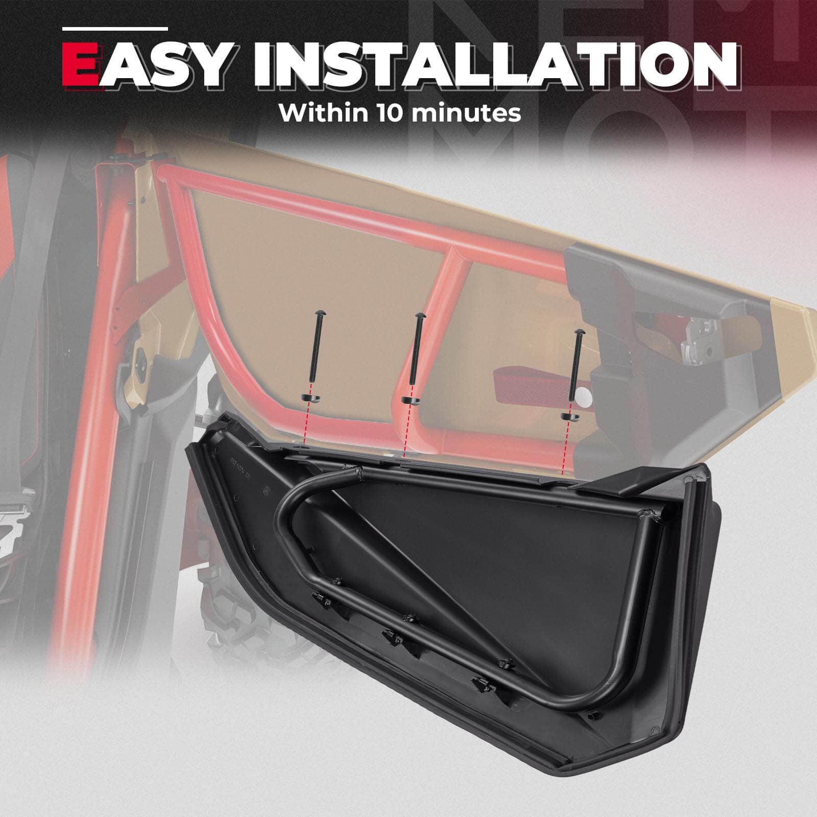 Photo of Front Lower Doors& Extended Fender Flares For Can-Am Maverick X3 by Kemimoto - Premium for UTVs / Side by Sides