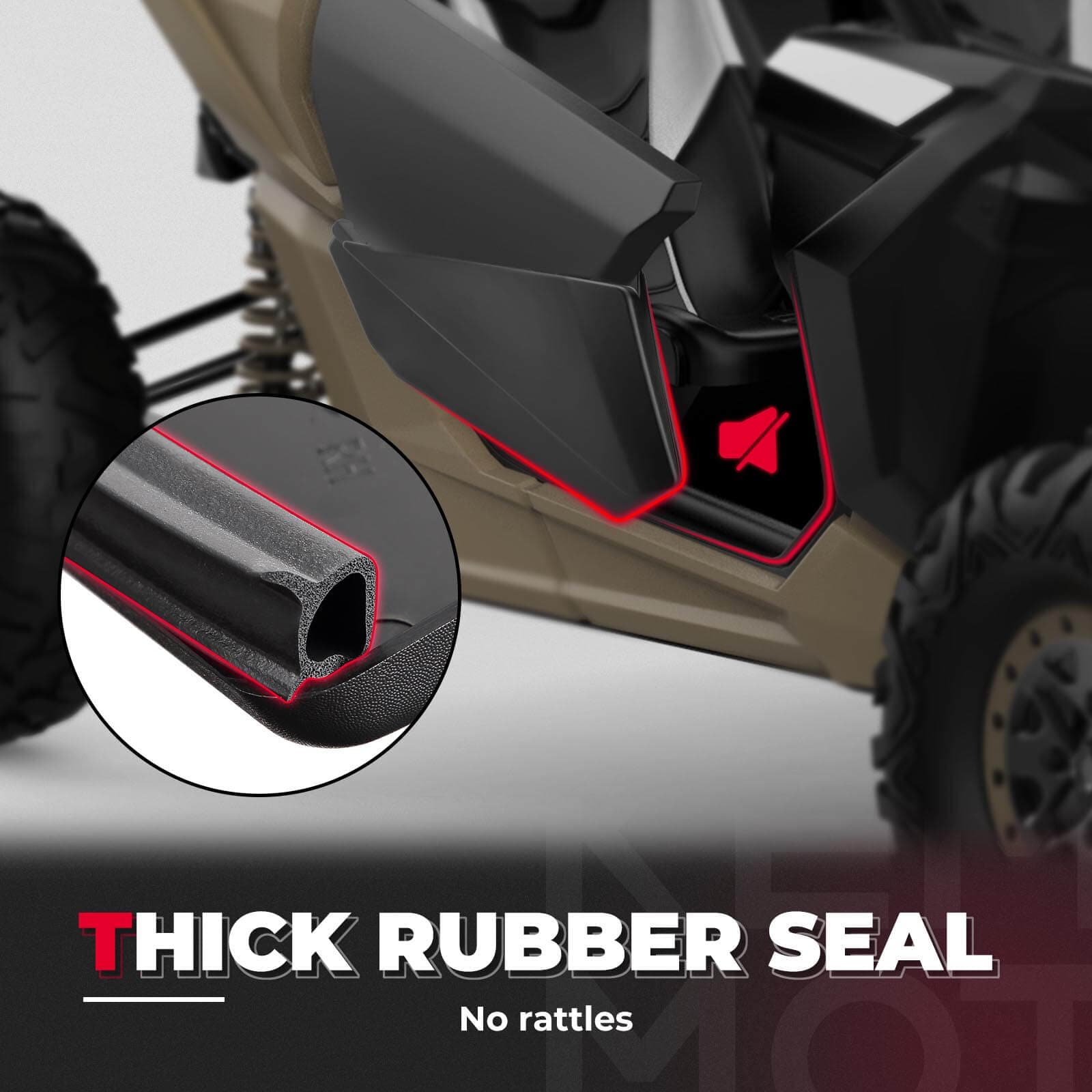 Photo of Front Lower Doors & Nerf Bars For Can-Am Maverick X3 by Kemimoto - Premium for UTVs / Side by Sides