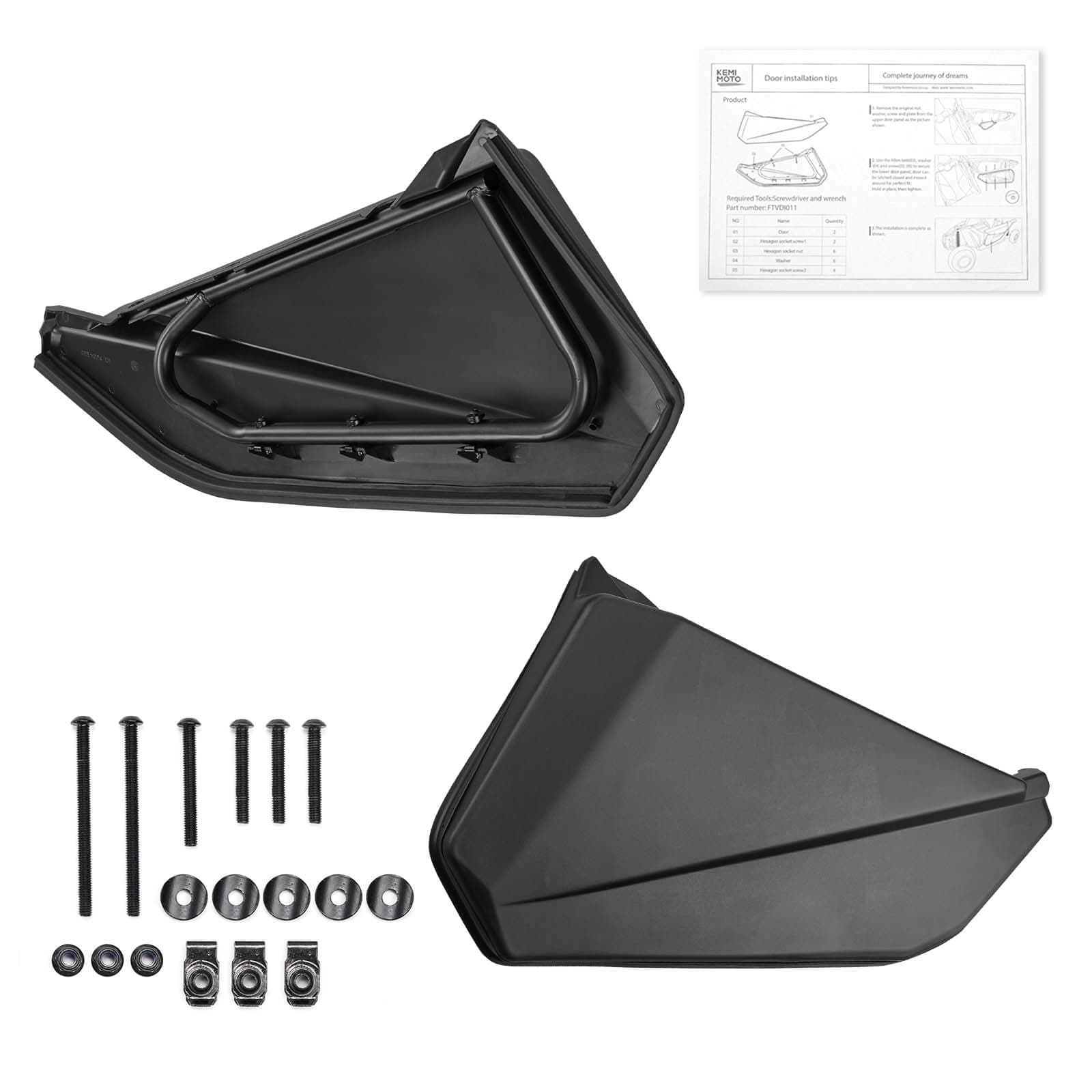 Photo of Front Lower Doors& Extended Fender Flares For Can-Am Maverick X3 by Kemimoto - Premium for UTVs / Side by Sides
