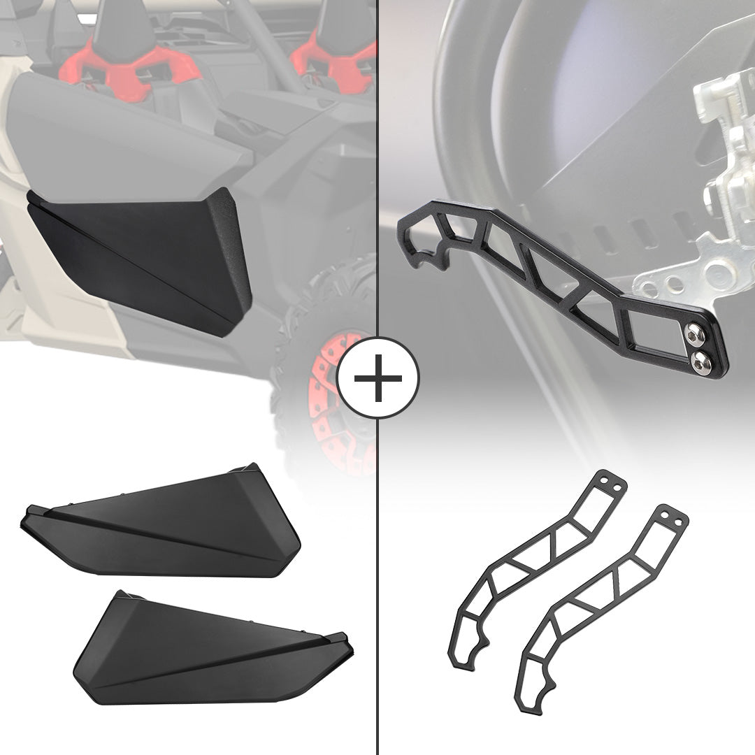 Photo of Kemimoto Front Lower Door Inserts & Door Handle For Can-Am Maverick X3 by Kemimoto - Premium for UTVs / Side by Sides