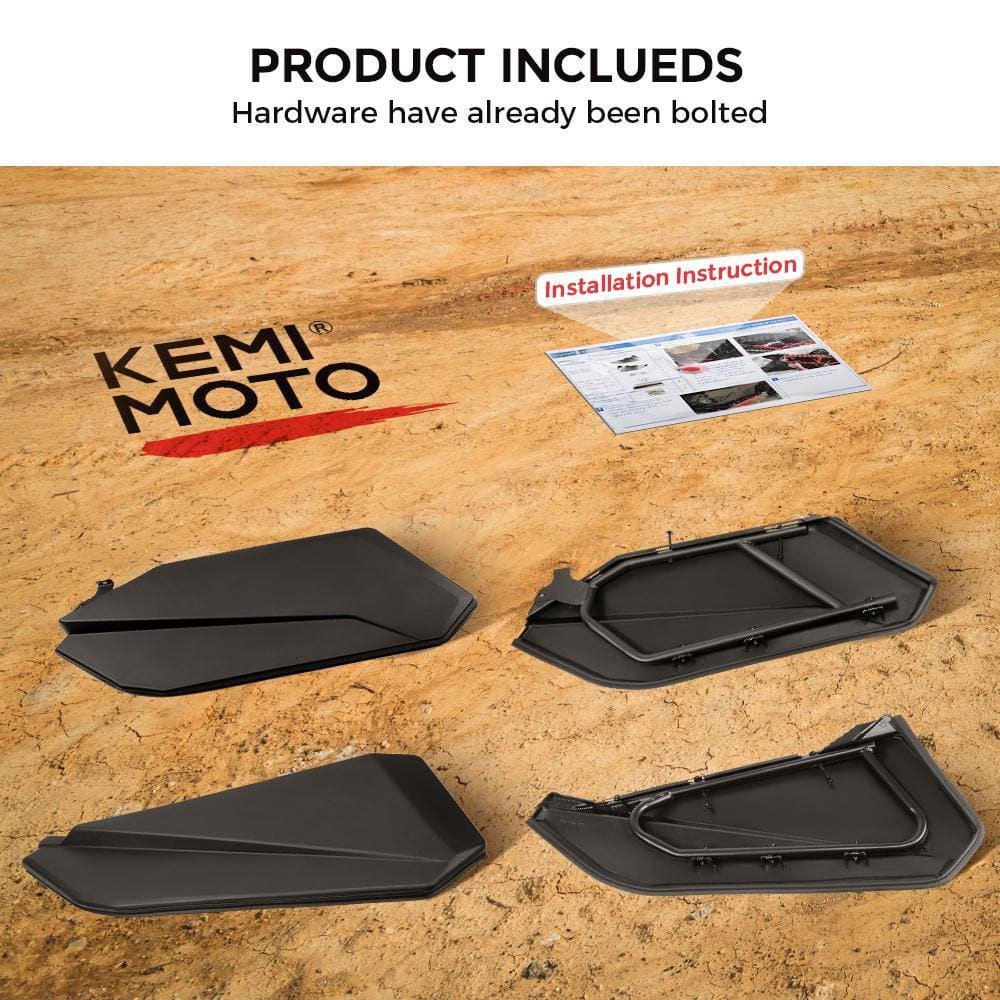 Photo of Lower Doors Panels Kit & Hard Roof For Can-Am Maverick X3 MAX by Kemimoto - Premium for UTVs / Side by Sides