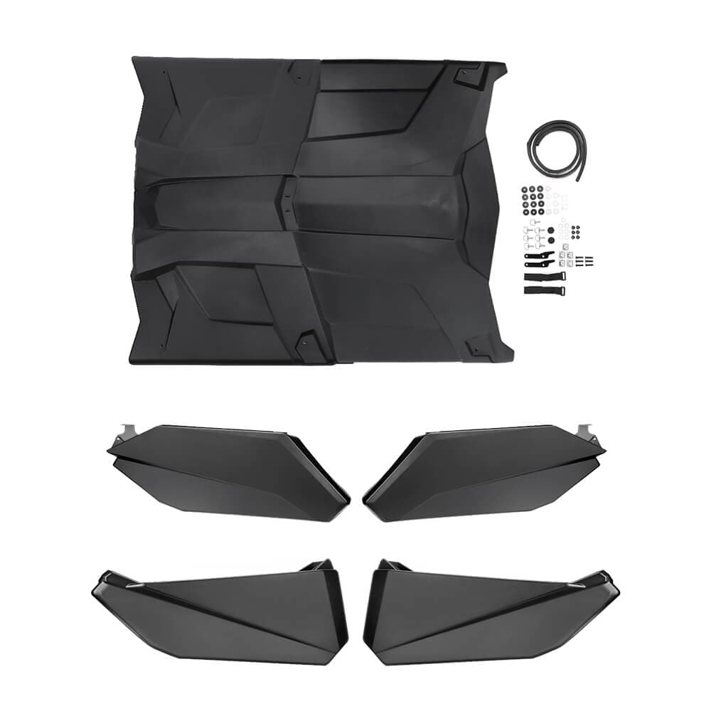 Photo of Lower Doors Panels Kit & Hard Roof For Can-Am Maverick X3 MAX by Kemimoto - Premium for UTVs / Side by Sides
