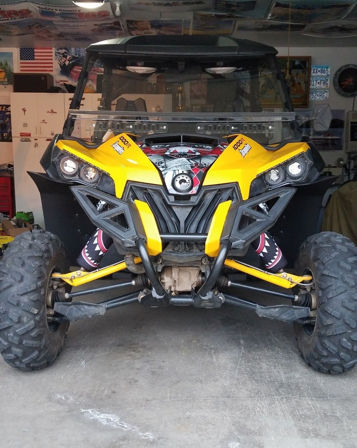Photo of Extended Fender Flares Mud Flaps for Can-Am Maverick 1000R/MAX by Kemimoto - Premium for UTVs / Side by Sides